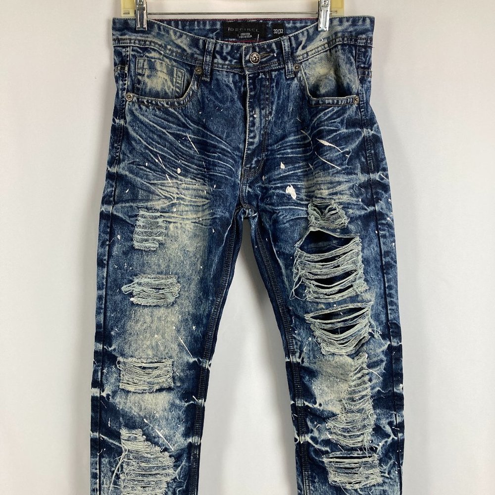 DECIBEL Mens Ripped Jeans